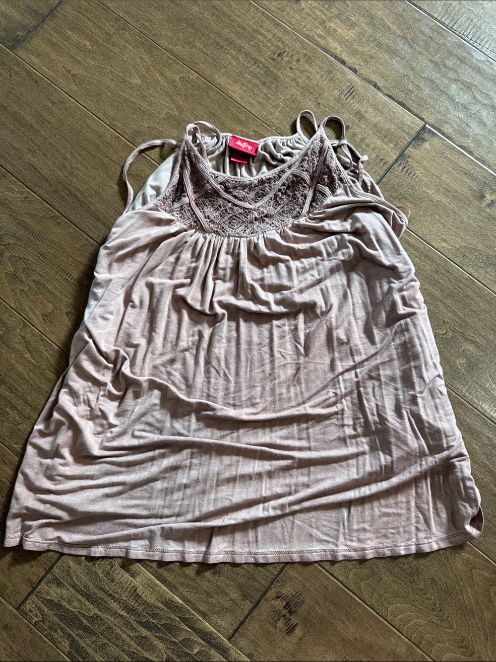Daytrip Women's Lace-Yoke Camisole in Dusty Pink
